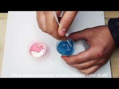 Pelapis Jelas Artistik Untuk Karakteristik Resin Bebas Gelembung Lurus Akhir