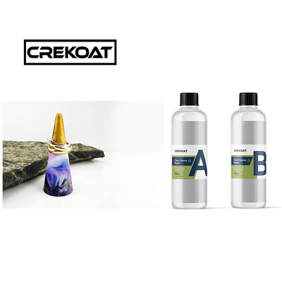 Kejernihan UV Stabil Resin Epoxy Jelas Tidak berbau Tidak ada VOC Untuk Meja Casting
