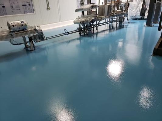 Topcoat Polyurethane Industri Lapisan Lantai Semi Gloss Cat Lantai Waterproof