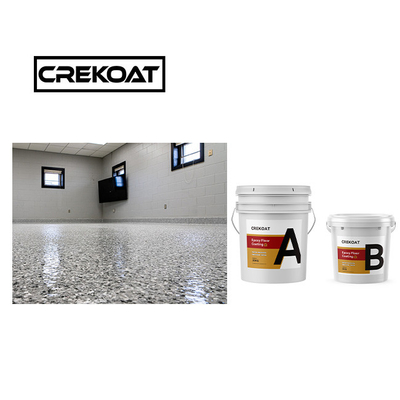 Alifatik Polyaspartic Floor Coating Solid Zero VOC Polymer Beton Coating