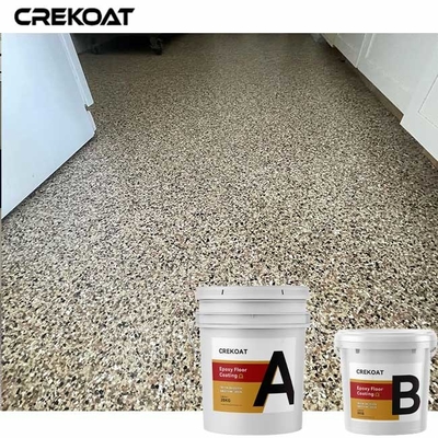 100% Solid Epoxy Resin Flake Concrete Coating 2 Produk Komponen