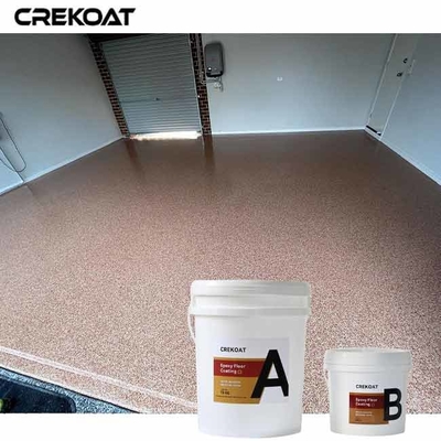 Penutup Lantai Epoxy Flake yang Tahan Ke kuning dan perubahan warna