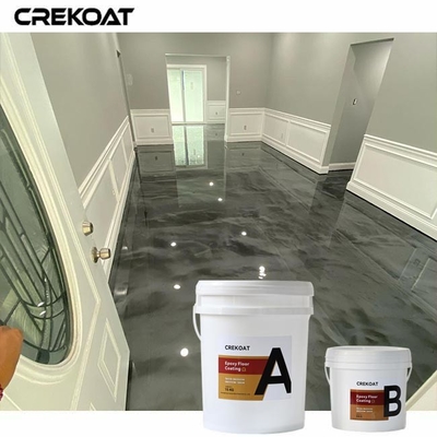 Pencahayaan Tinggi Perak Metallik Epoxy Mirror-Like Finish Waktu penyembuhan cepat untuk downtime minimal