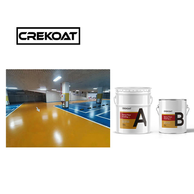 Lapisan Lantai Epoxy Industri Berkilau Tinggi Berkilau 2 Paket Tahan Kimia
