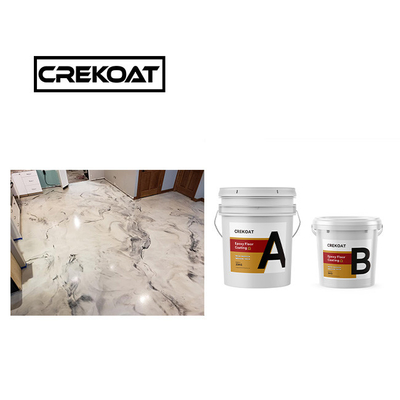 1mm Self-leveling Metallic Epoxy Floor Coating Yellowing Low Odor ECO Friendly