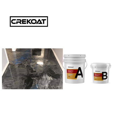 Viscosity Metallic Gold Floor Paint 1mm Hitam Lapisan Lantai Epoxy