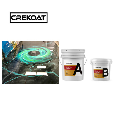 Polasi Cat lantai Epoxy Metallik Lapisan Epoxy tahan abrasi tanpa jahitan
