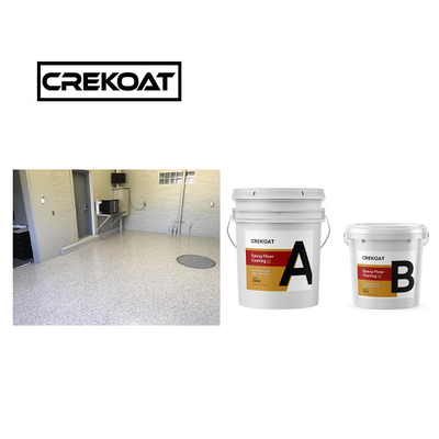 3mm Lapisan Lantai Epoxy Resistant Slip Resin Full Broadcast Epoxy Flake Coating