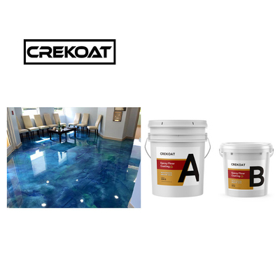 100% Solids High Build Metallic Epoxy Coating 3mm Antimikroba