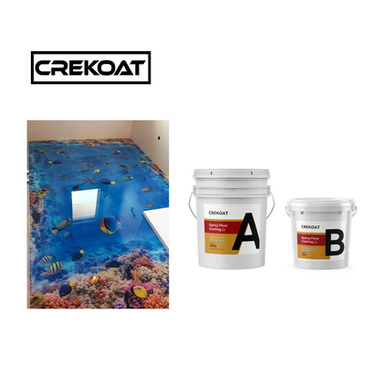 21 Lapisan Lantai Epoxy Resin Transparan 3D Bisa Dibersihkan Pengeringan Cepat