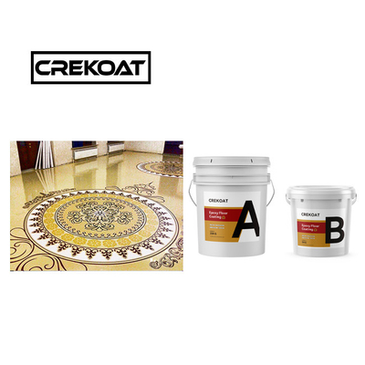 Cat Epoxy Transparan Yang Cantik Cat Epoxy Beton yang Kekerasan Bau Rendah