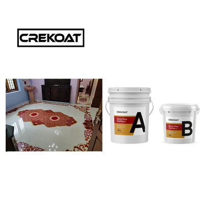 Crystal Waterproof Epoxy Resin Lantai Lapisan Absolut Imun 3D
