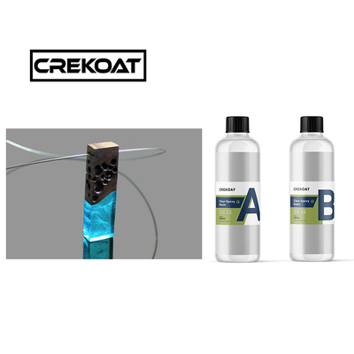 Kejernihan UV Stabil Resin Epoxy Jelas Tidak berbau Tidak ada VOC Untuk Meja Casting