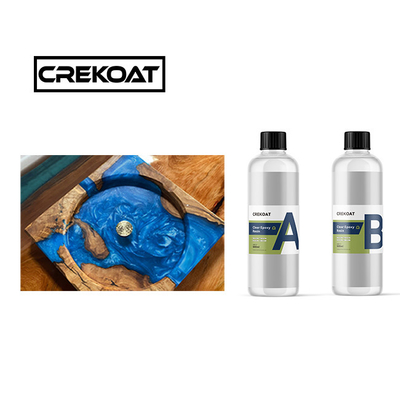 Roller Transparan Jelas Epoxy Resin Kuning Goresan