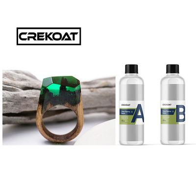Kekerasan Kaca Cairan Deep Pour Epoxy Non Toxic Water Resistant Epoxy Resin TDS