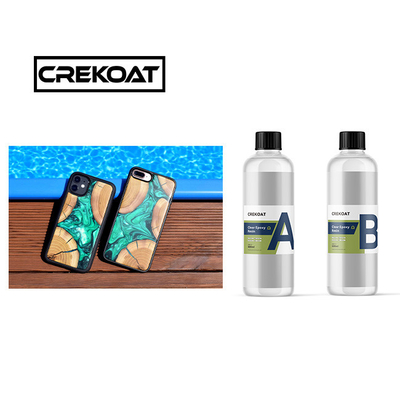 Kekerasan Kaca Cairan Deep Pour Epoxy Non Toxic Water Resistant Epoxy Resin TDS