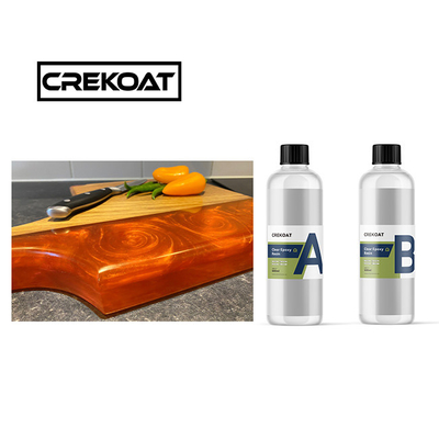 Crystal Clear Epoxy Resin Art Kit Kerajinan Self Leveling Mudah Campuran 1:1 rasio