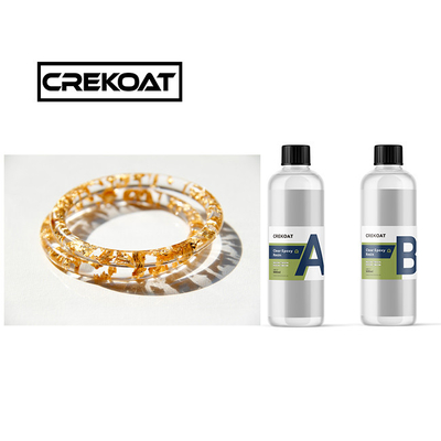 5mm Solvent Free Clear Epoxy Resin Art Painting Tinggi Kristal Padat