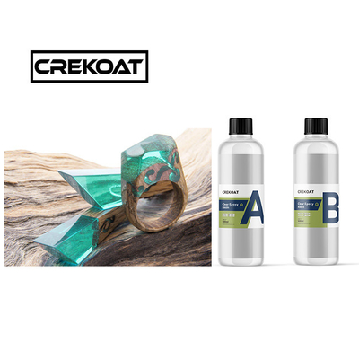Brilliant Deep Pour Clear Epoxy Rigid 2 Part Clear Resin Anti Yellowing Untuk Kerajinan
