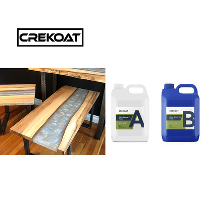 Membungkus Non Yellowing Deep Tuang Epoxy Resin Viskositas Rendah Untuk River Table