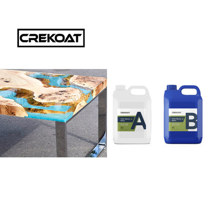 Kayu Dua Bagian Jelas Epoxy Resin Shine Stick tebal Tuang Resin