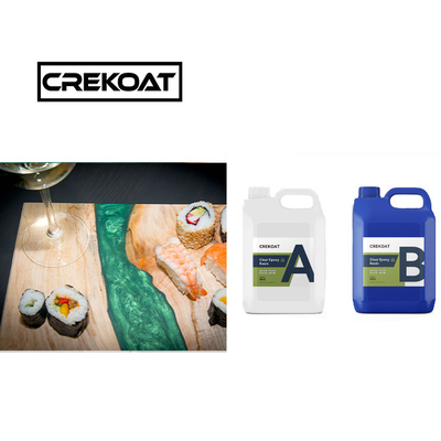Bebas VOC Jelas Epoxy Resin Meja Atas Bau Rendah Live Edge Epoxy Resin Long Cure
