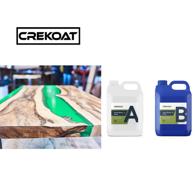 Air Sikat Jelas Deep Tuang Epoxy Resin Bebas BPA High Gloss Untuk Meja Kayu