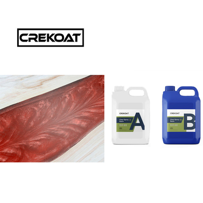 Crystal Clear Deep Pour Epoxy Resin BPA Free 3D Casting Viskositas rendah