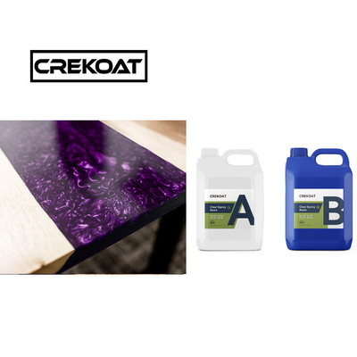 Kayu Dua Bagian Jelas Epoxy Resin Shine Stick tebal Tuang Resin