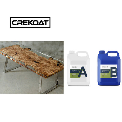Bebas VOC Jelas Epoxy Resin Meja Atas Bau Rendah Live Edge Epoxy Resin Long Cure