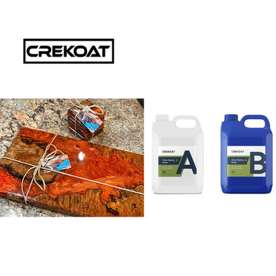 Crystal Clear Deep Pour Epoxy Resin BPA Free 3D Casting Viskositas rendah