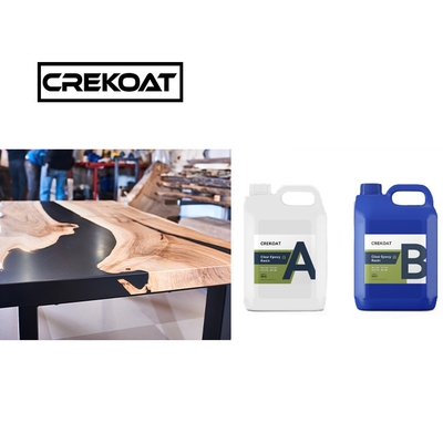 Crystal Clear Deep Pour Epoxy Resin BPA Free 3D Casting Viskositas rendah