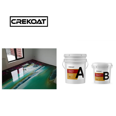 Lapisan Lantai Epoxy Resin Glossy Lapisan Lantai 3D Tanpa Jahit