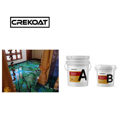 Pengeringan tahan asam Lapisan lantai resin epoksi bebas debu 3mm Self-leveling
