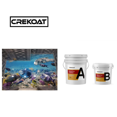 Pengeringan tahan asam Lapisan lantai resin epoksi bebas debu 3mm Self-leveling