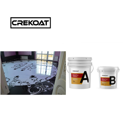 Sikat Lantai Epoxy High Gloss Cat Defoaming Dekoratif Lapisan Lantai Bisa Dibersihkan