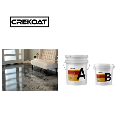 Pigmen Dua Komponen Cat Epoxy tanpa jahitan Epoxy Floor Paint Roller Bersih