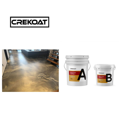 Tidak berbau murni anti slip Lapisan lantai epoxy viskositas rendah nol VOC