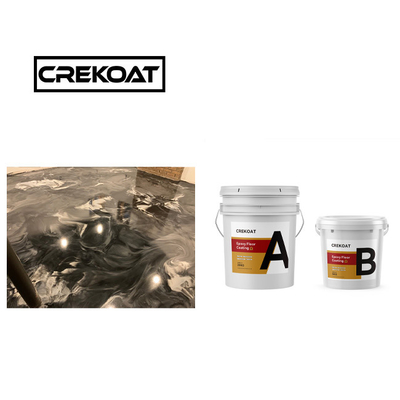 Lapisan resin epoksi berat tanpa bau 1mm Metallic Dynamic