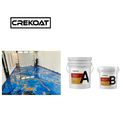 Polasi Cat lantai Epoxy Metallik Lapisan Epoxy tahan abrasi tanpa jahitan