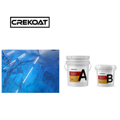 Polasi Cat lantai Epoxy Metallik Lapisan Epoxy tahan abrasi tanpa jahitan