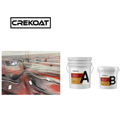 Lapisan lantai epoxy logam tanpa bau Lapisan epoxy marmer semprot
