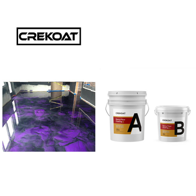 Topcoats Fast Drying Epoxy Resin Floor Coating Paint High Gloss Metallic