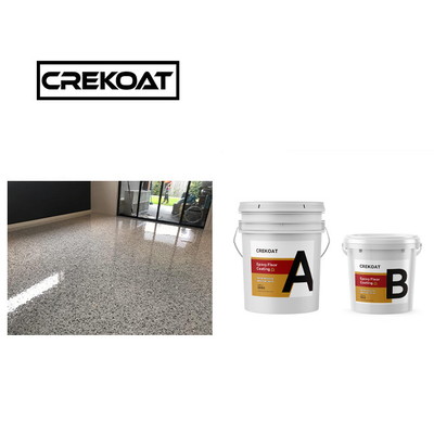 Alifatik Polyaspartic Floor Coating Solid Zero VOC Polymer Beton Coating