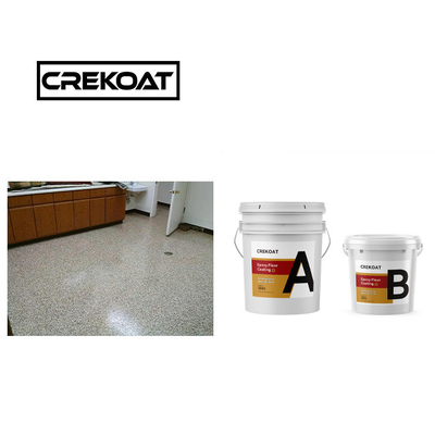 Dekoratif Clear Polyaspartic Floor Coating Excellent Adhesion Full Broadcast
