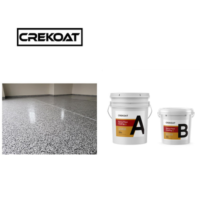 Roller Polyaspartic Floor Coating Ketahanan Pakai 100% Solids Lapisan Epoxy 3mm