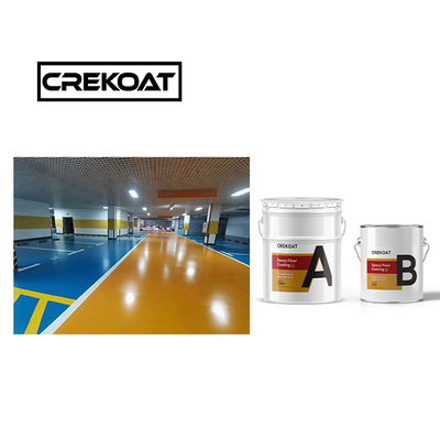 2 Paket Lapisan Lantai Epoxy Industri / Cat Ditumpahkan untuk Lalu Lintas Berat
