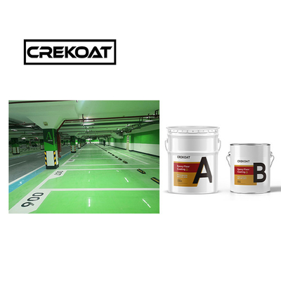 Cat Lapisan Lantai Epoxy Industri Tanpa Jahit 1mm Pewarna Padat Berbasis Pelarut