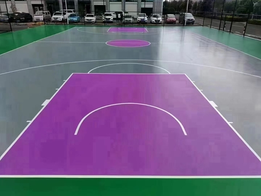 Elastis Pickleball lapangan basket Lapisan Polyurethane kepadatan rendah