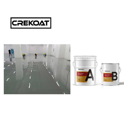 Cat Lapisan Lantai Epoxy Industri Tanpa Jahit 1mm Pewarna Padat Berbasis Pelarut